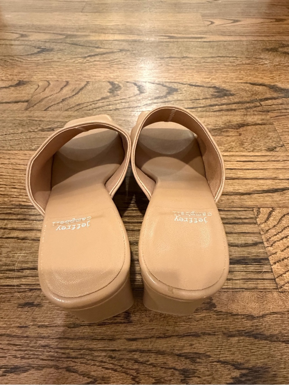 Jeffrey Campbell Caviar Platform Slide Sandal in Dark Nude - Picture 4 of 7